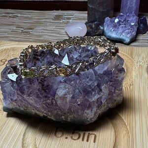 925 Sterling Silver Vermeil simulated Oval Multi Gemstones . XO Kisses, hugs FAS